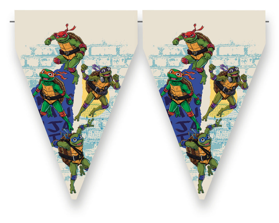 TMNT Party Flag Bunting - Anilas UK
