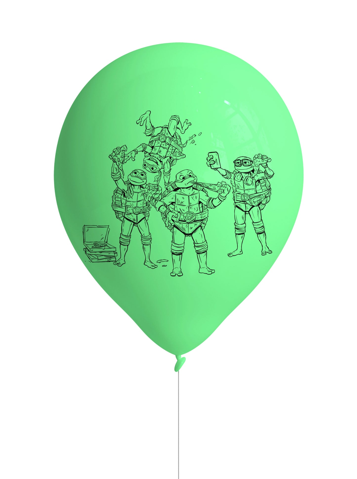 TMNT Latex Party Balloons (Pack of 8) - Anilas UK