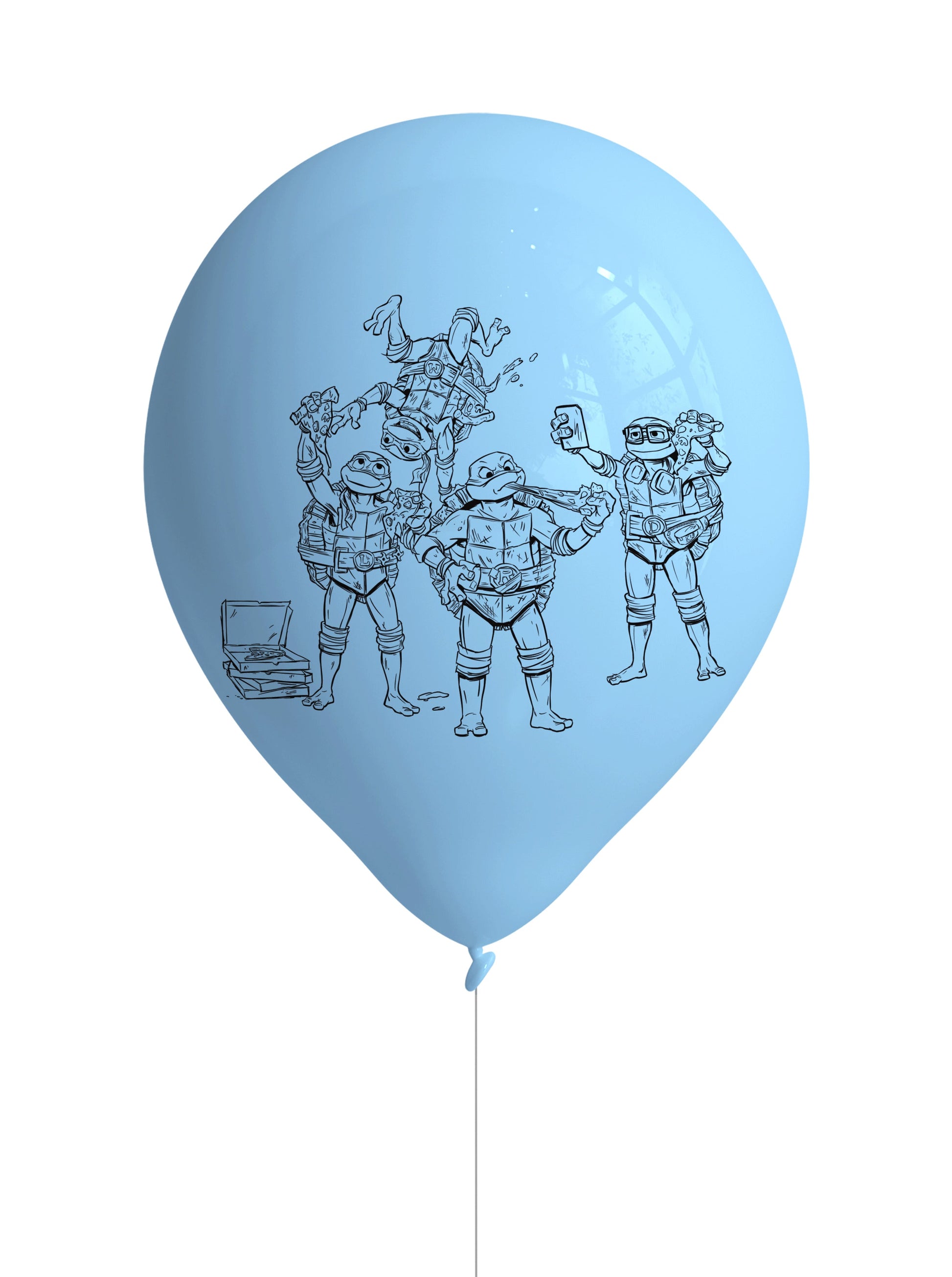 TMNT Latex Party Balloons (Pack of 8) - Anilas UK