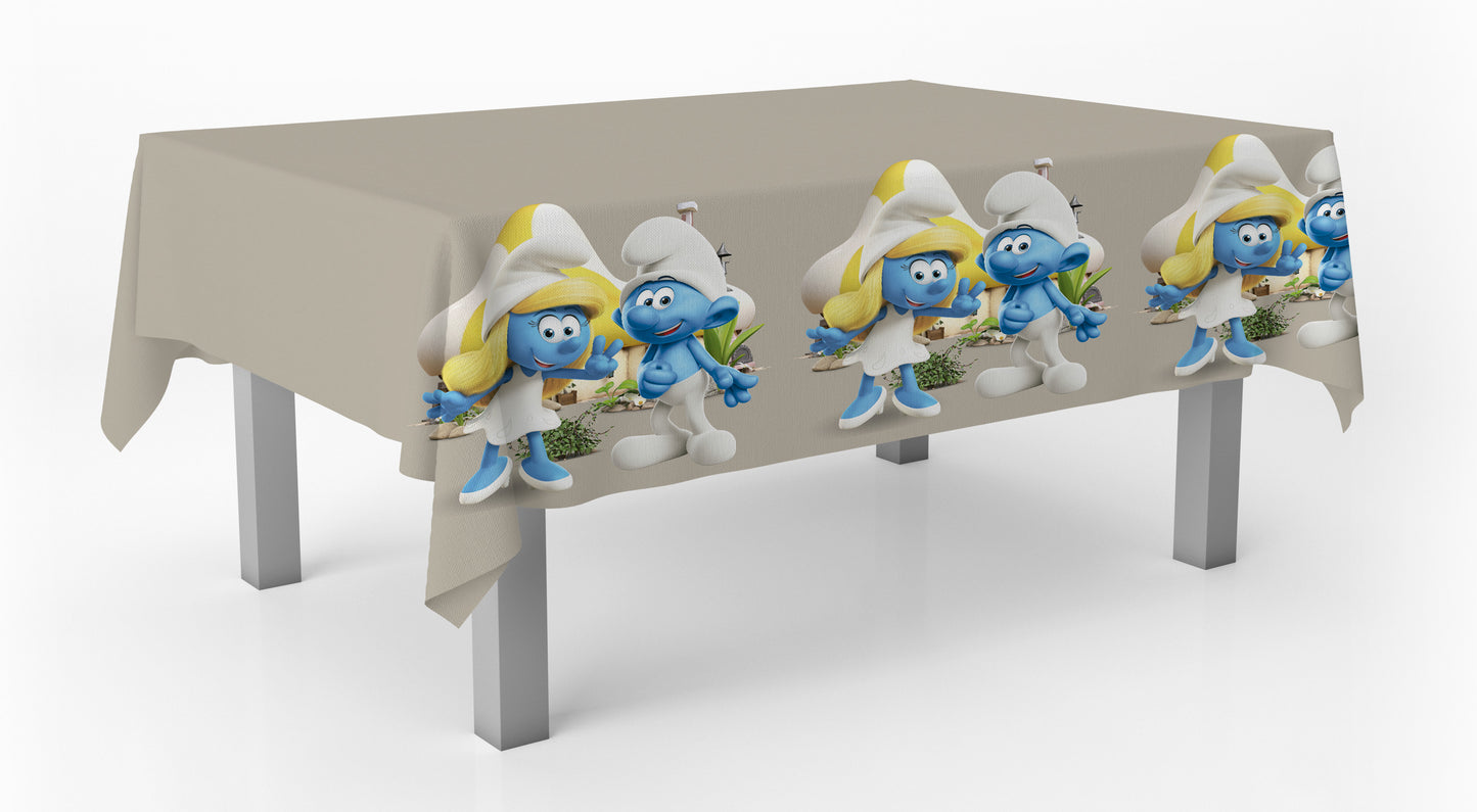 Smurfs Plastic Party Table Cover - Anilas UK