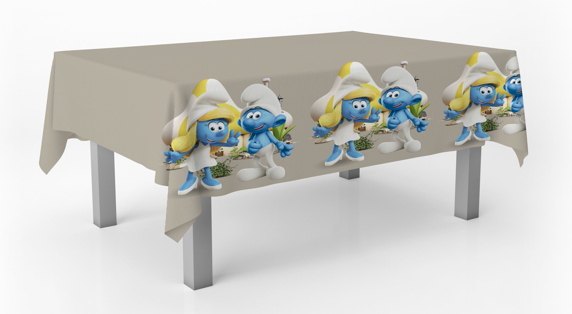 Smurfs Plastic Party Table Cover - Anilas UK