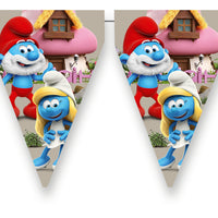 Smurfs Party Flag Bunting