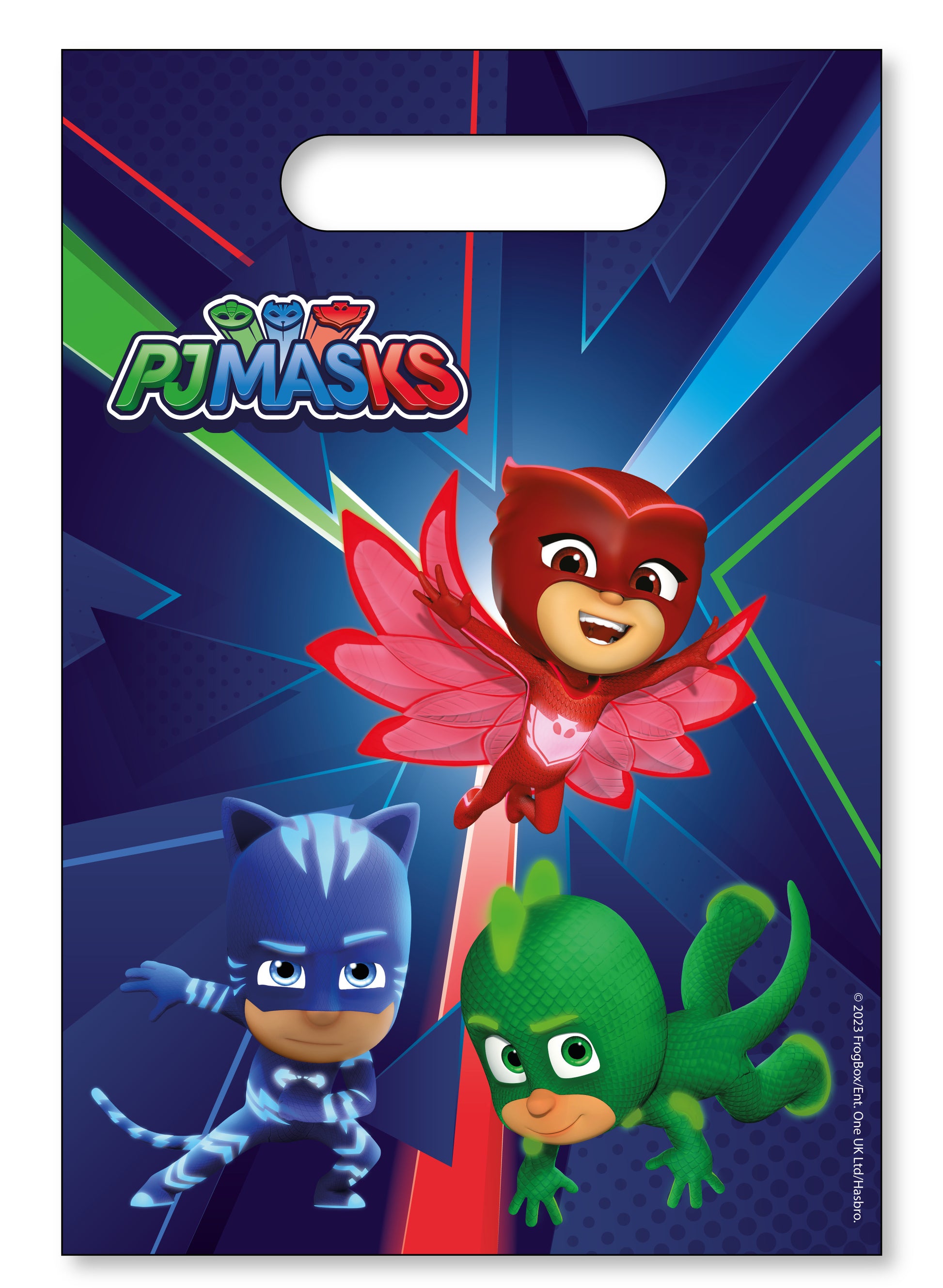 PJ Masks Plastic Party Loot Bags (pack of 6) - Anilas UK