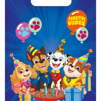 Paw Patrol Plastic Party Loot Bags (pack of 6)