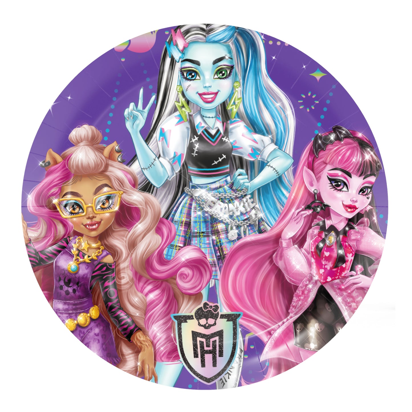 Monster High Party Paper Plates - 18cm (Pack of 8) - Anilas UK