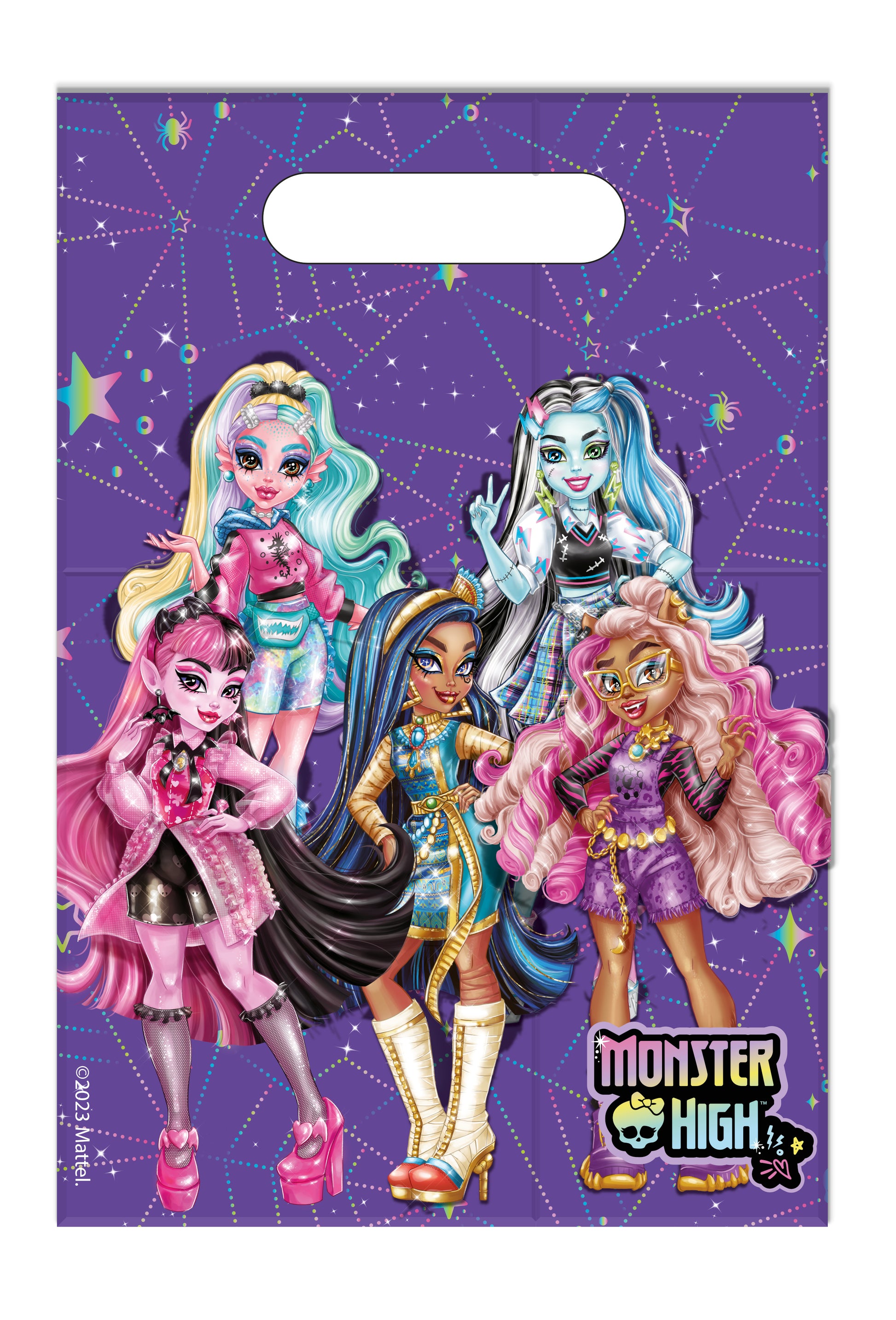 Monster High Party Plastic Loot Bags (pack of 6) - Anilas UK
