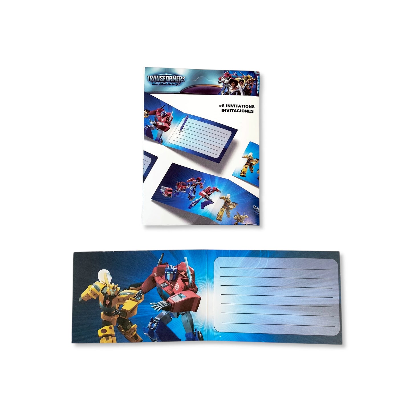 Transformers Invitations (pack of 6) - Anilas UK