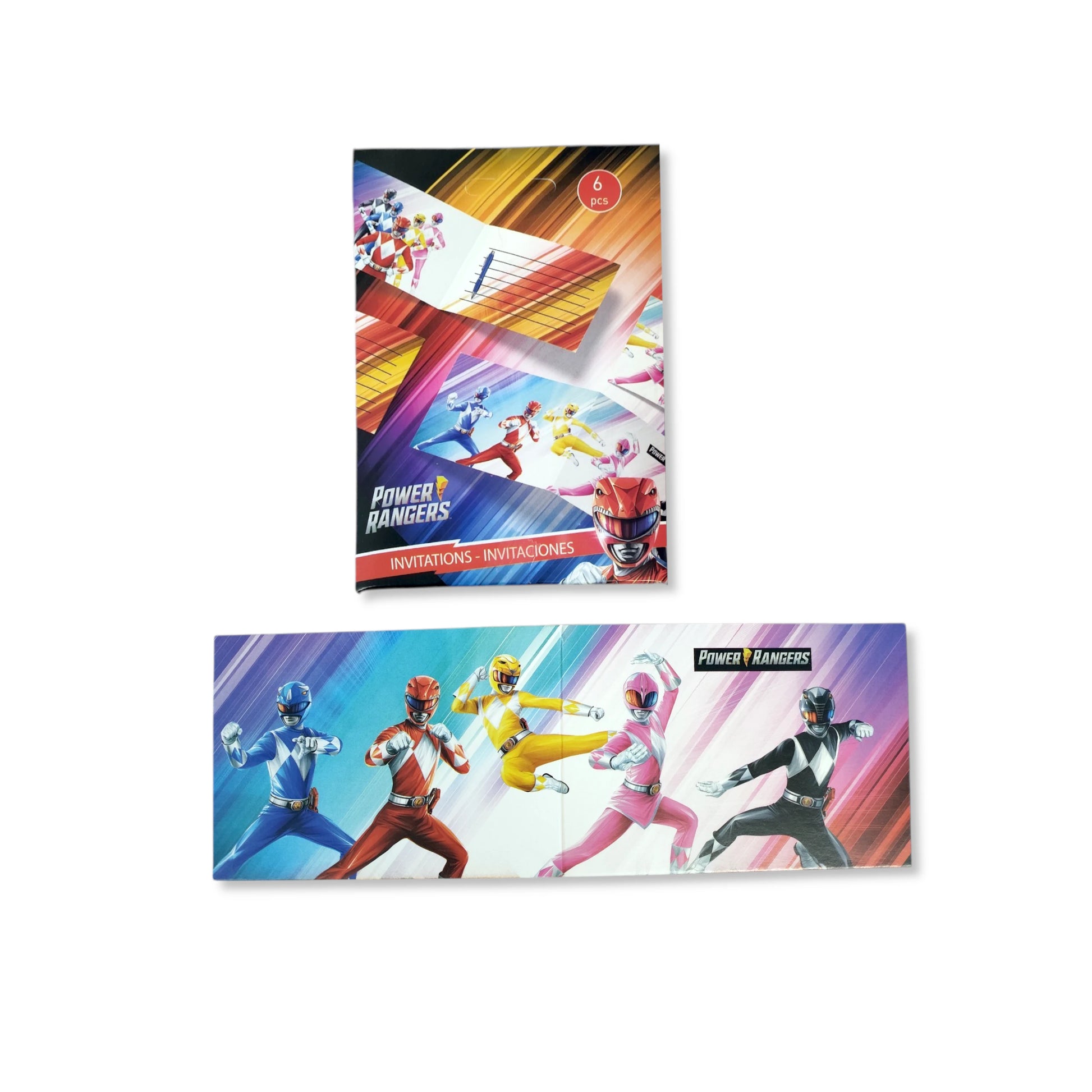Power Rangers Invitations (pack of 6) - Anilas UK