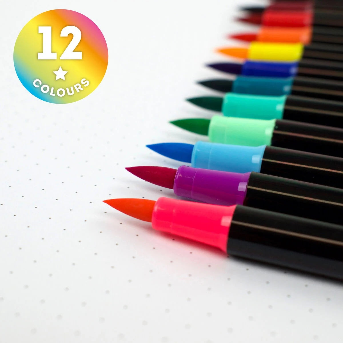Brush Markers (Pack of 12) - Anilas UK