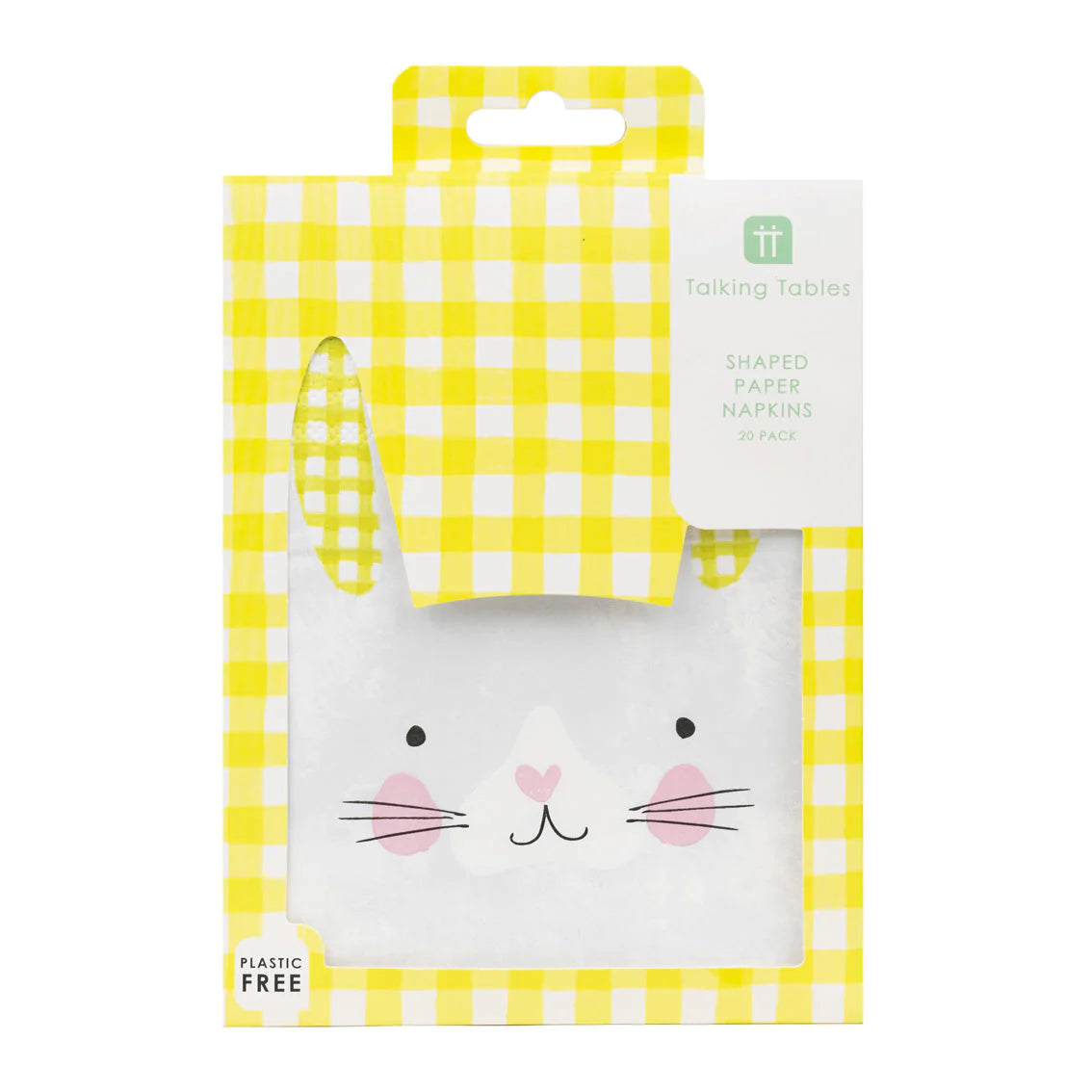 Bunny Shaped Paper Napkins (Pack of 20) - Anilas UK