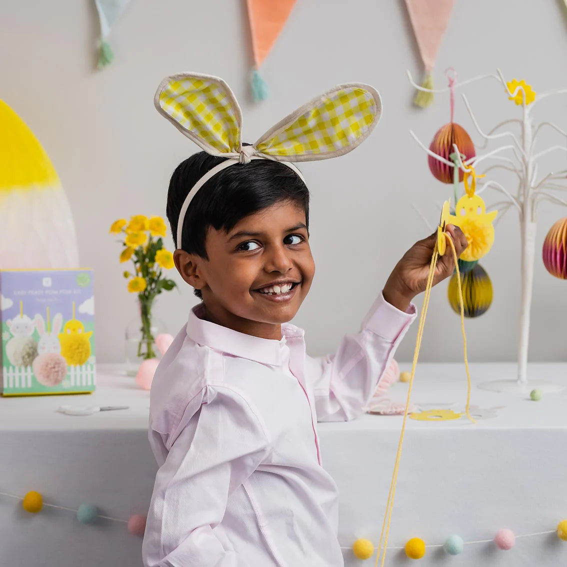 Easter Animals Pom Pom Kit - 6 Pack - Anilas UK