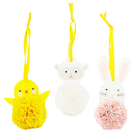 Easter Animals Pom Pom Kit - 6 Pack - Anilas UK