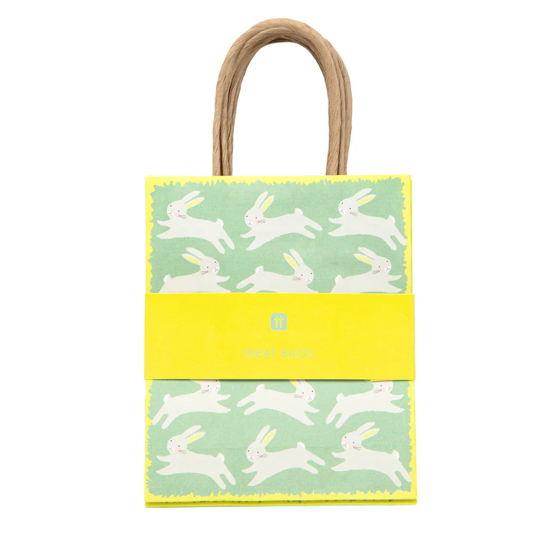 Green Bunny Easter Party Bags (Pack of 8) - Anilas UK