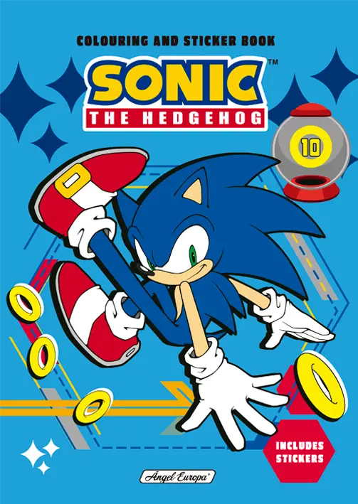 Sonic Colouring and Sticker Book - Anilas UK