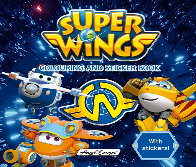 Super Wings - Colouring and Sticker Book - Anilas UK
