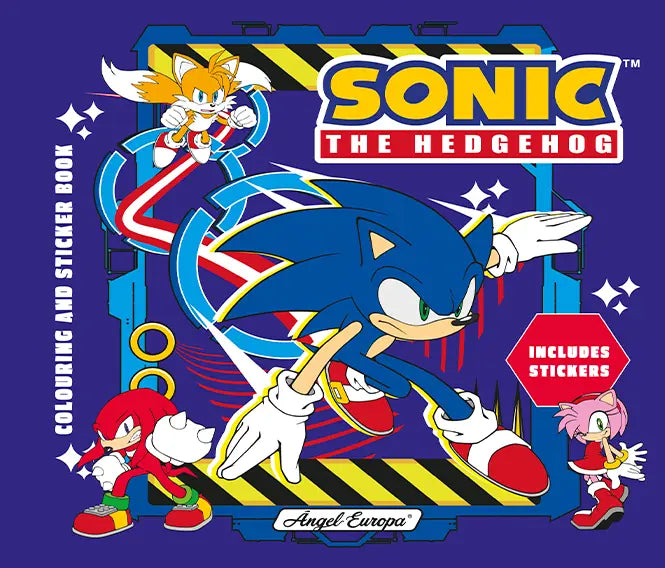 Sonic Colouring Book with Stickers 12 pages - Anilas UK