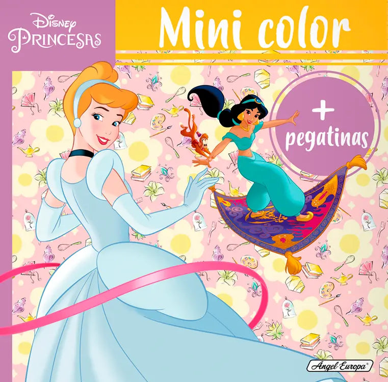 Disney Princess Colouring Book with Stickers 12 pages - Anilas UK