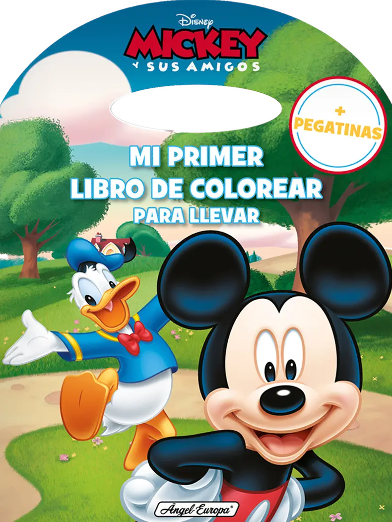 Disney Mickey and Friends Colouring Book with Stickers - Anilas UK