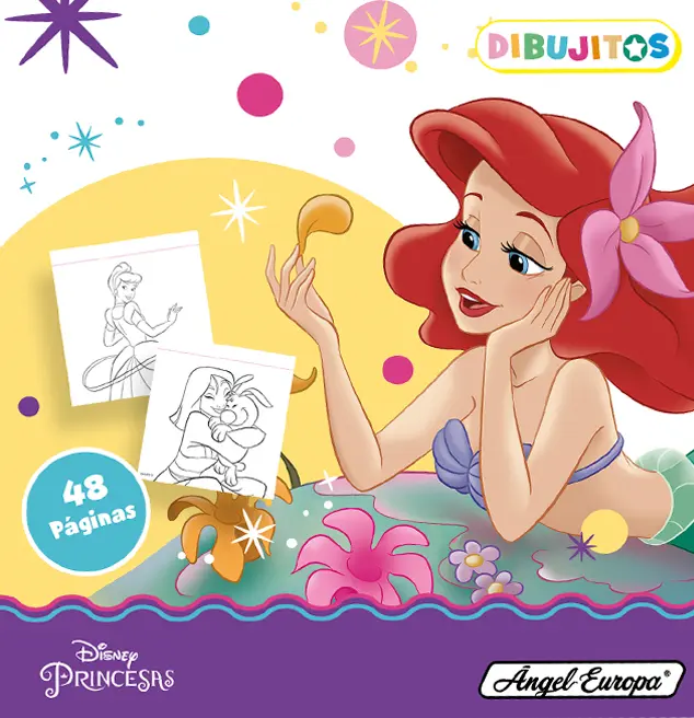 Disney Princess Mini Colouring Book, 48 pages - Anilas UK