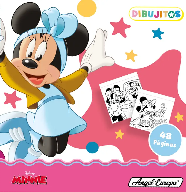 Disney Minnie Mini Colouring Book, 48 pages - Anilas UK