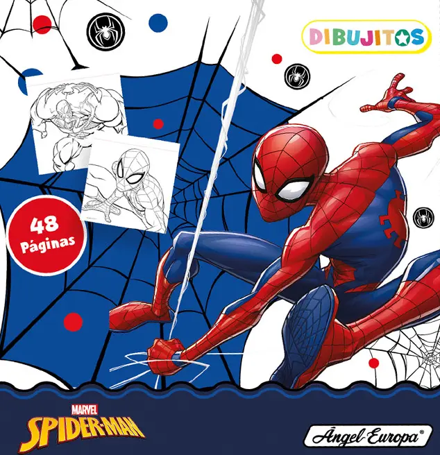 Marvel Spider-Man Mini Colouring Book, 48 pages - Anilas UK