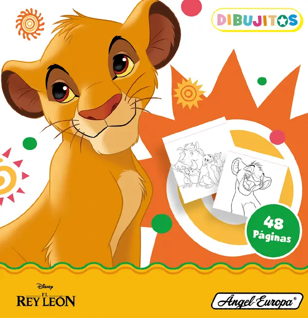 Lion King Mini Colouring Book, 48 sheets - Anilas UK