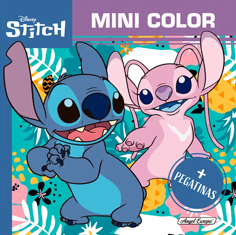 Disney Stitch Colouring Book 2 with Stickers 12 pages - Anilas UK