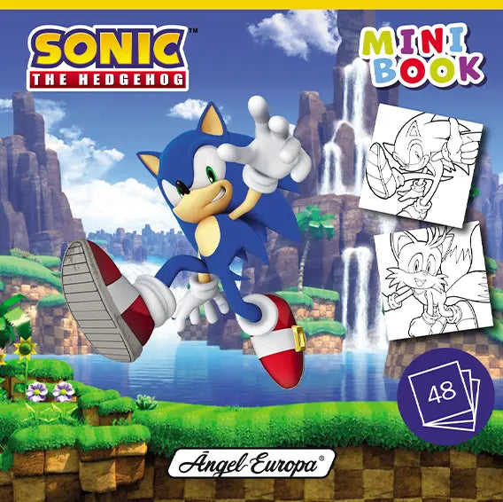 Sonic The Hedgehog Mini Colouring Book, 48 sheets - Anilas UK