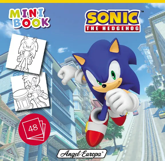 Sonic Mini Colouring Book, 48 sheets - Anilas UK