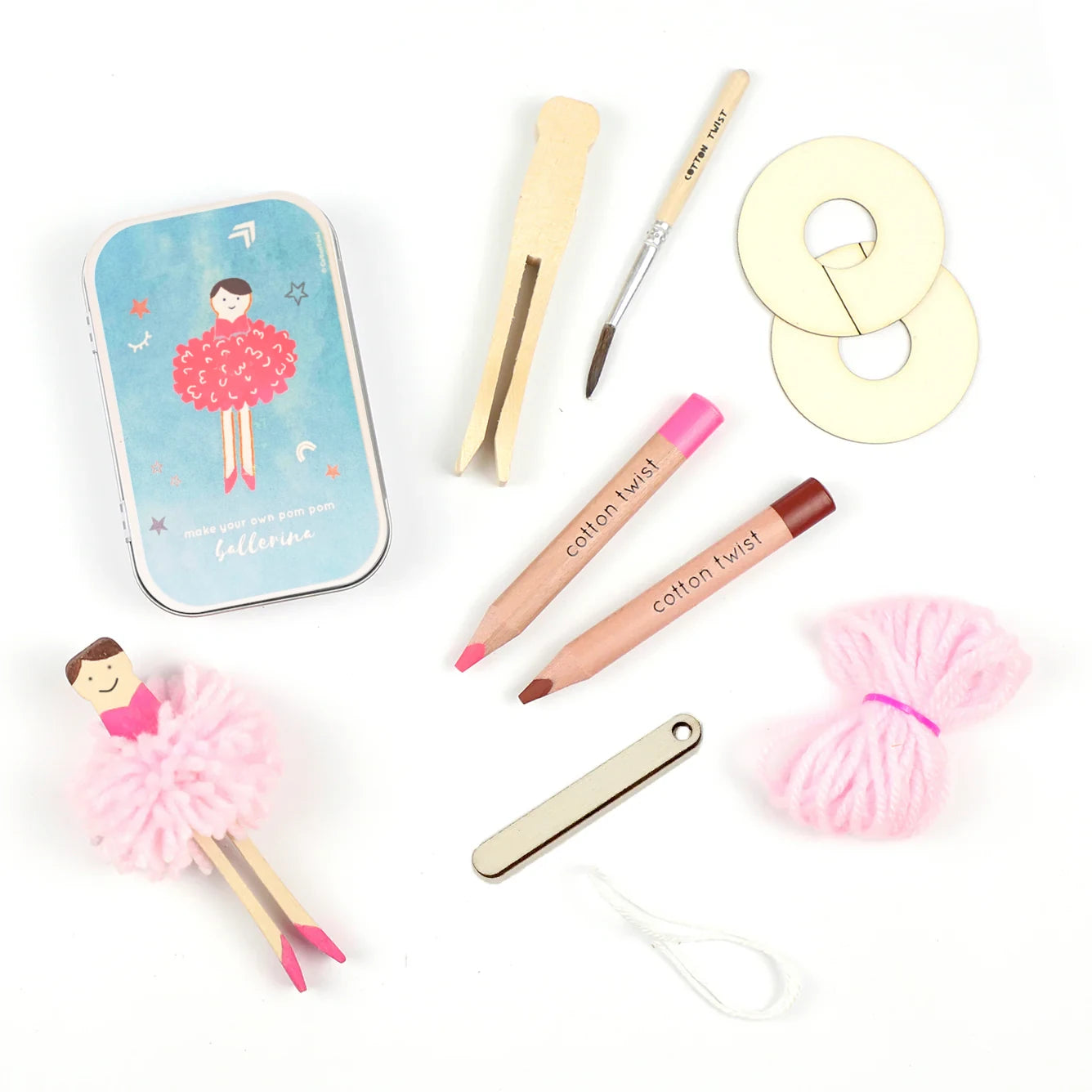 Pom Pom Ballerina Gift Tin - Anilas UK