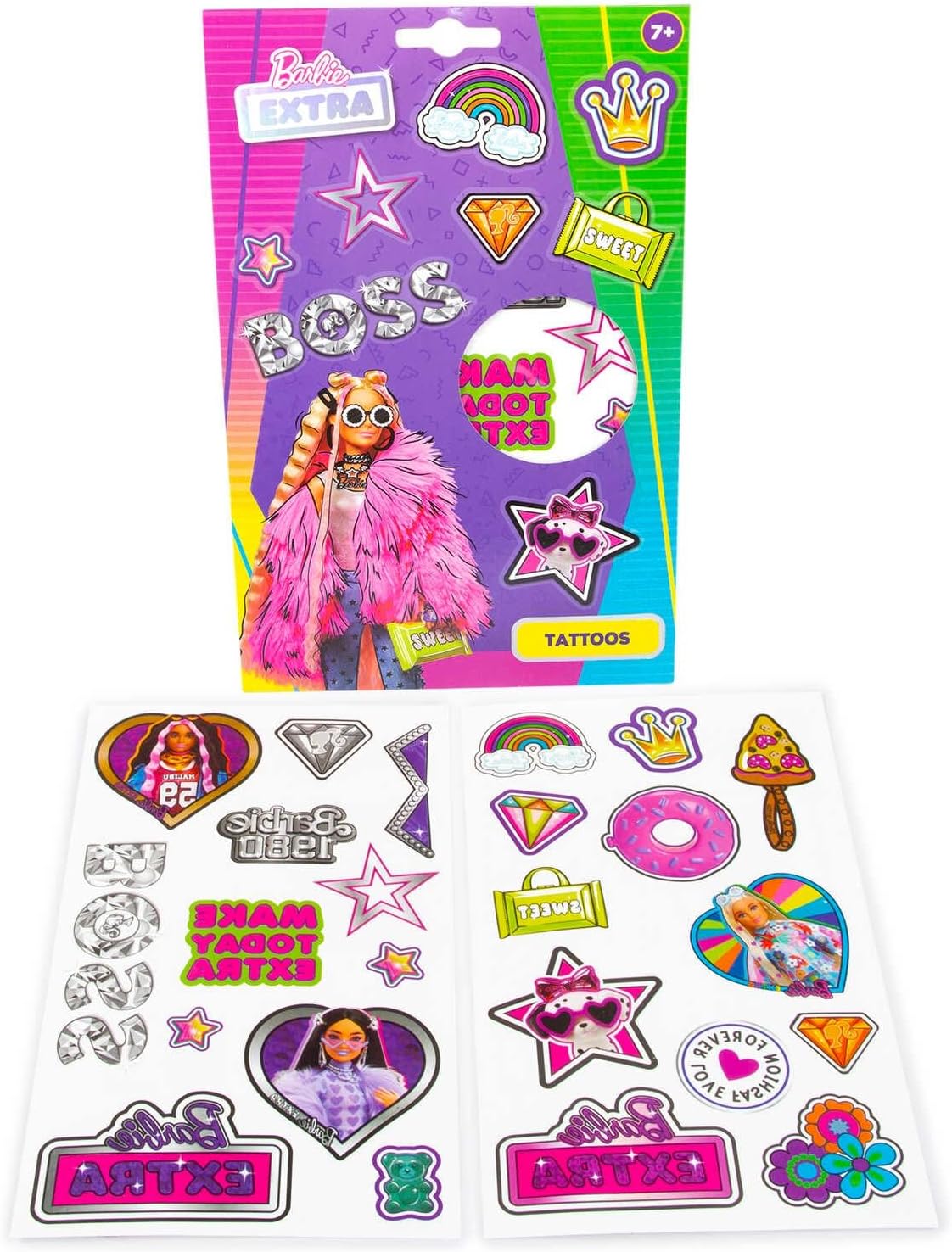 Barbie Glitter Children's Temporary Tattoos