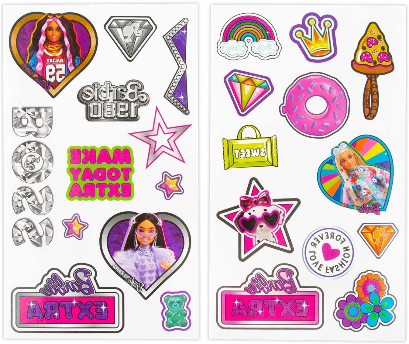 Barbie Glitter Children's Temporary Tattoos