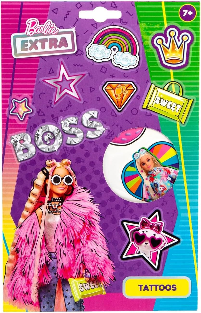 Barbie Glitter Children's Temporary Tattoos