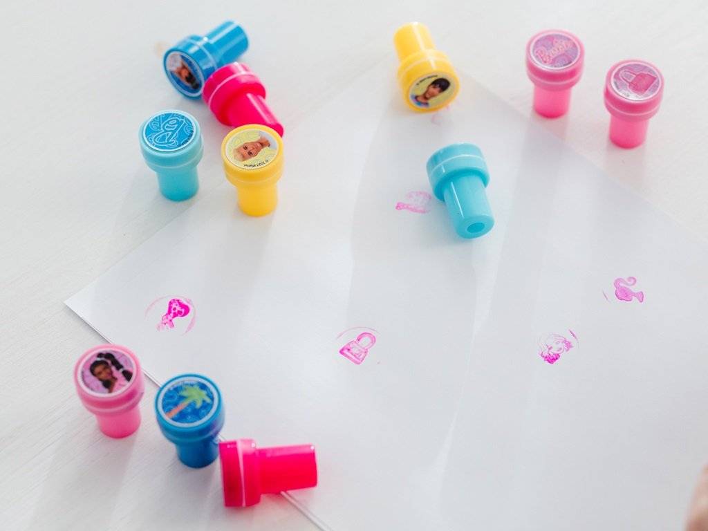 Barbie Self Inking Stamps, Set of 12 - Anilas UK