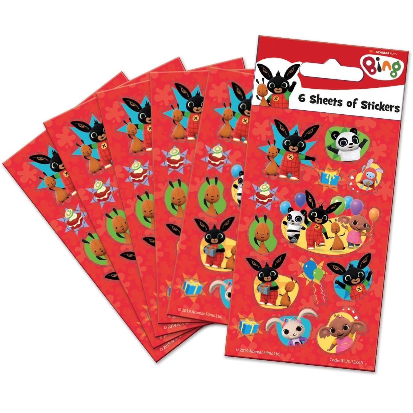 Bing Party Sticker Pack - Anilas UK