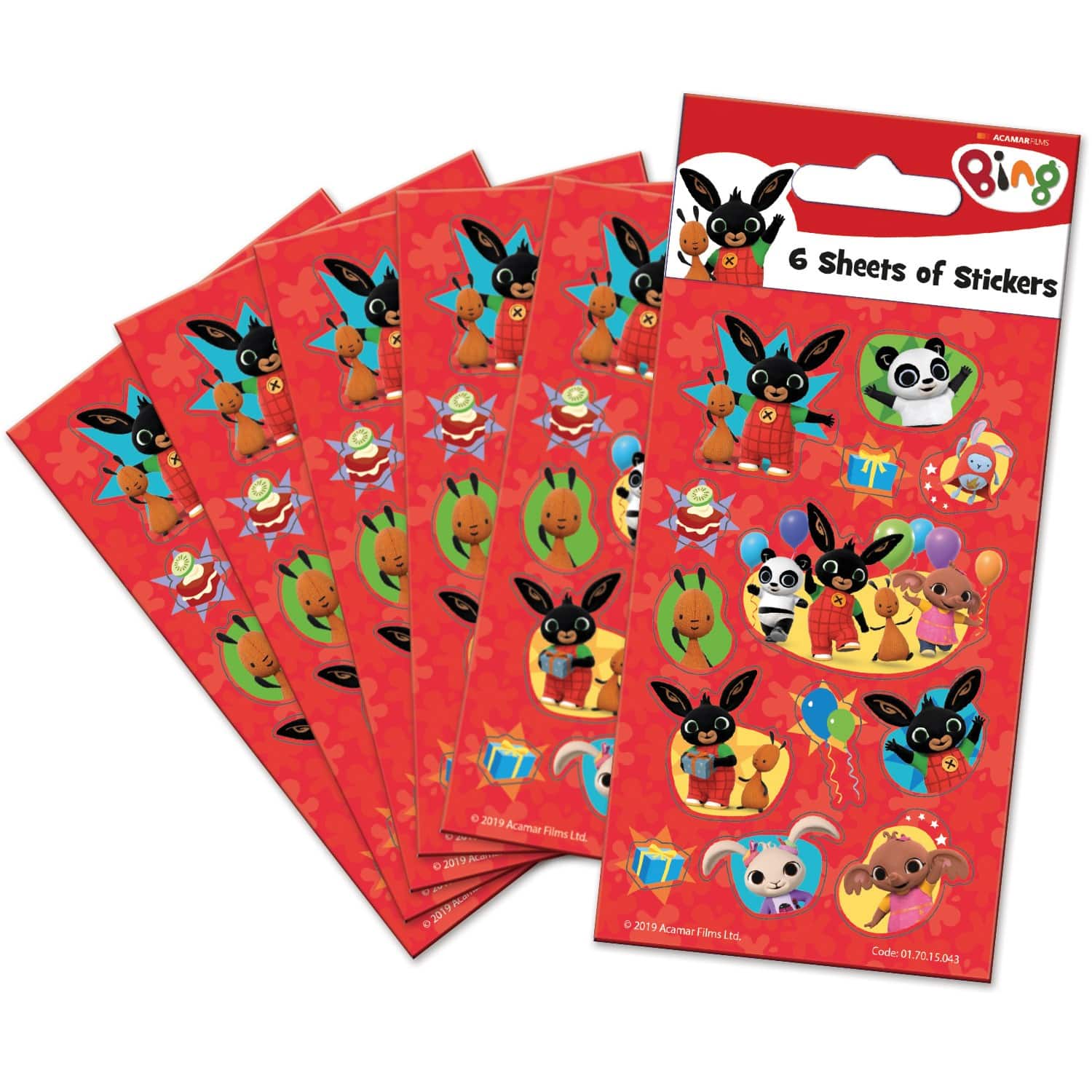 Bing Party Sticker Pack - Anilas UK