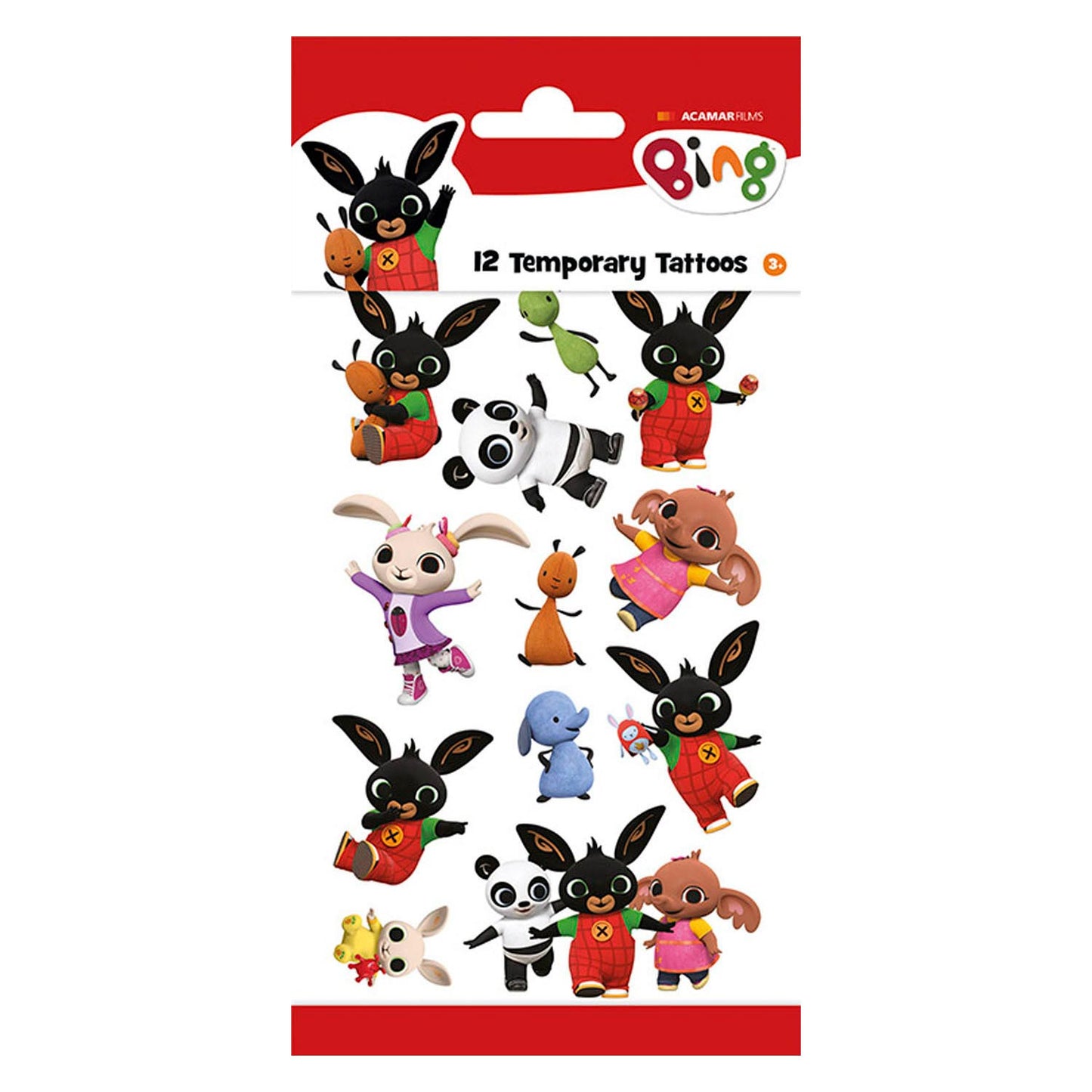 Bing Children's Temporary Tattoos 100 x 200mm - Anilas UK