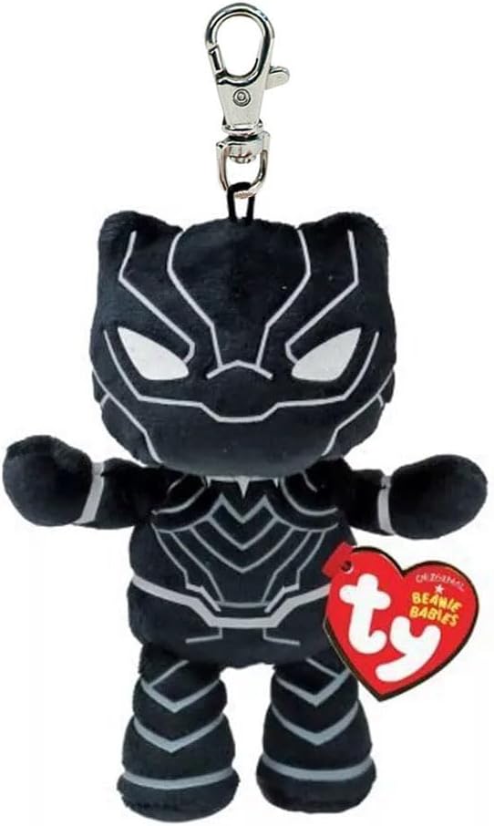 TY Beanie Babies Key Clips Black Panther - Anilas UK