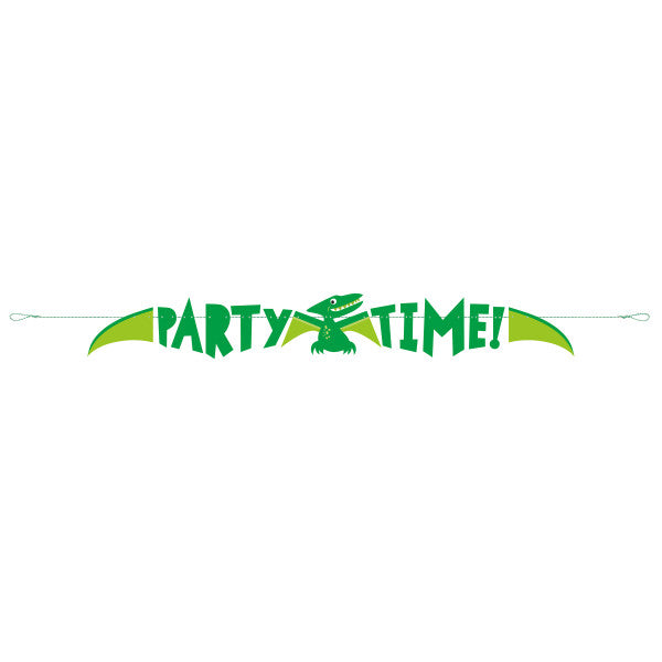 5ft Dinosaur 5ft Birthday Party Banner Blue & Green - Anilas UK