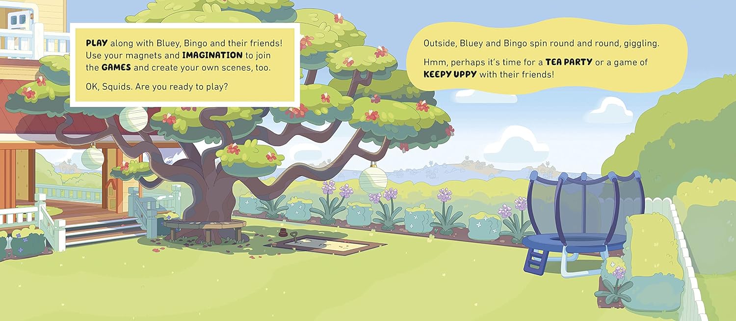 Bluey: Let's Play Outside? Magnet Book - Anilas UK