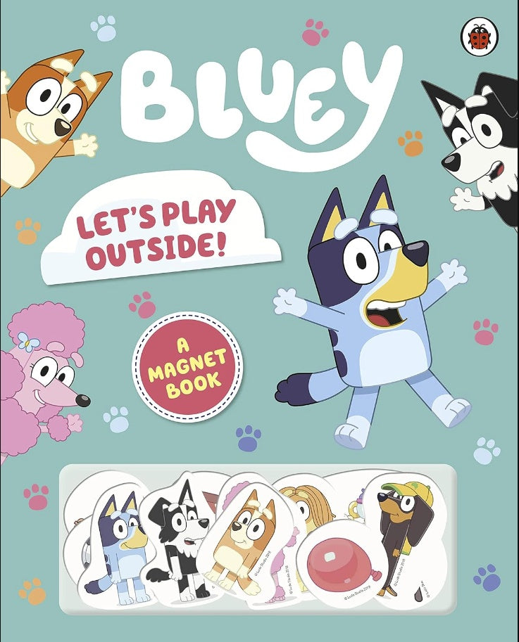 Bluey: Let's Play Outside? Magnet Book - Anilas UK
