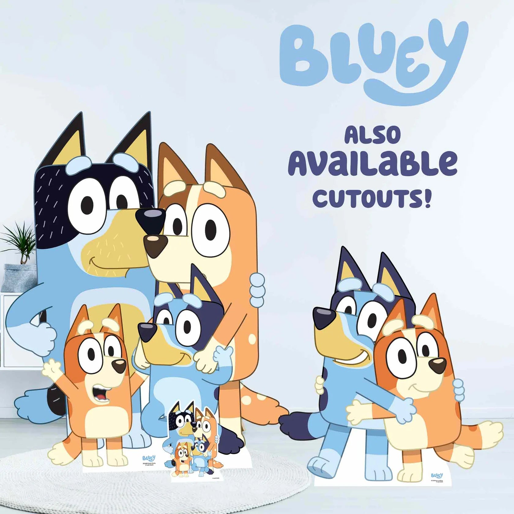 Bluey Cardboard Cut Out 91cm - Anilas UK