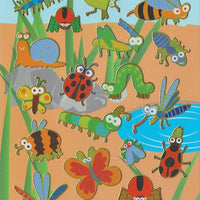 Bug World Sparkle Stickers Sheet