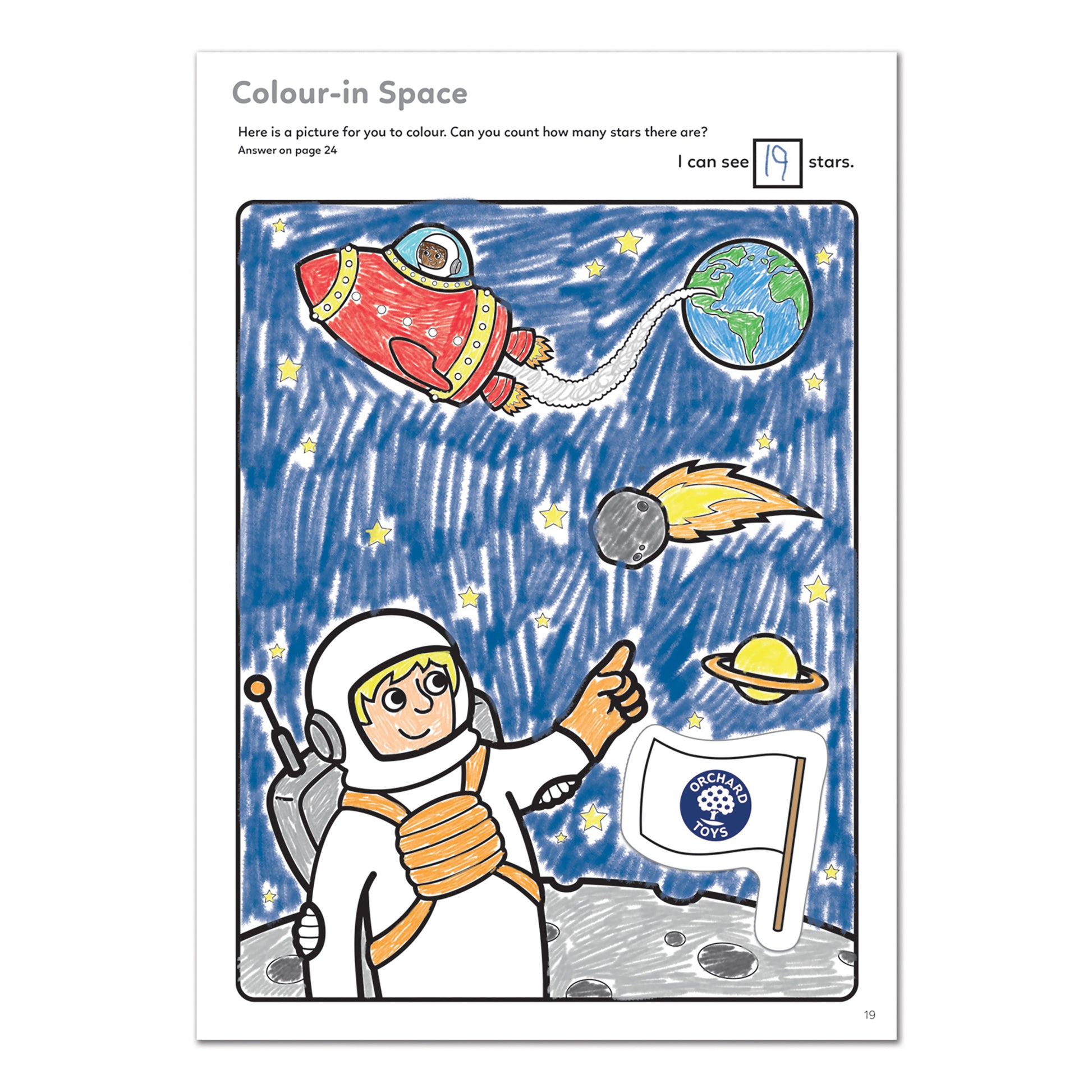 Outer Space Colouring Book - Anilas UK