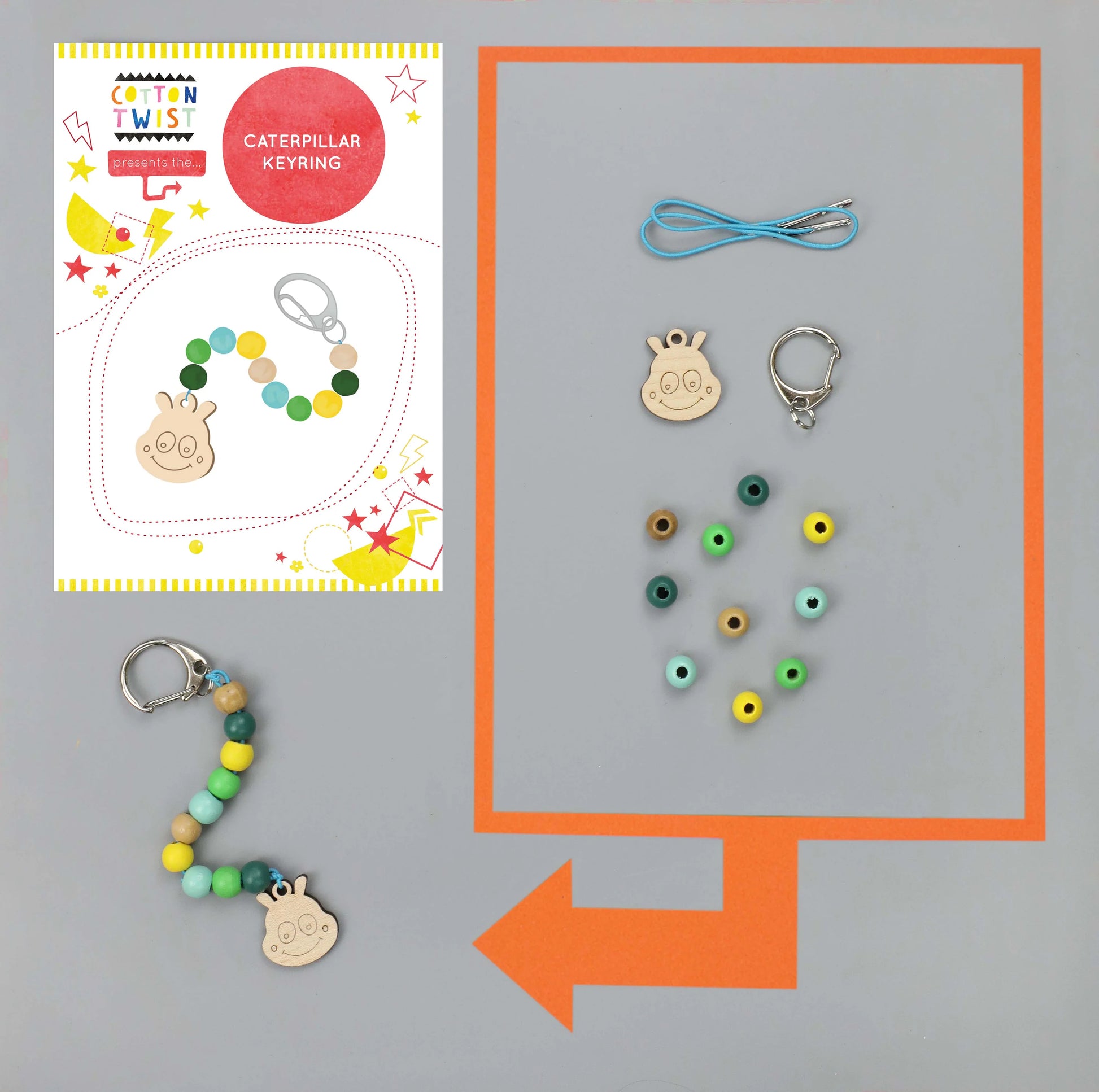 Make Your Own Caterpillar Keyring - Anilas UK