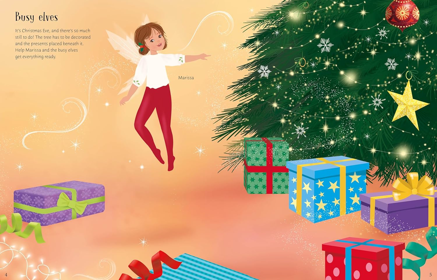 Sticker Dolly Dressing Christmas Fairies Book - Anilas UK