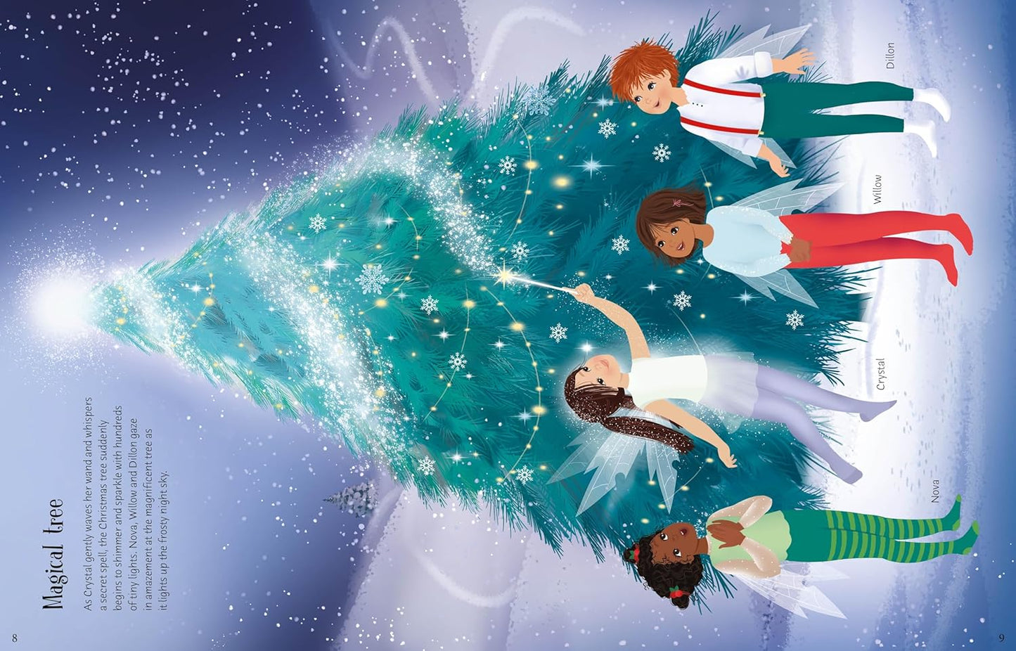 Sticker Dolly Dressing Christmas Fairies Book - Anilas UK