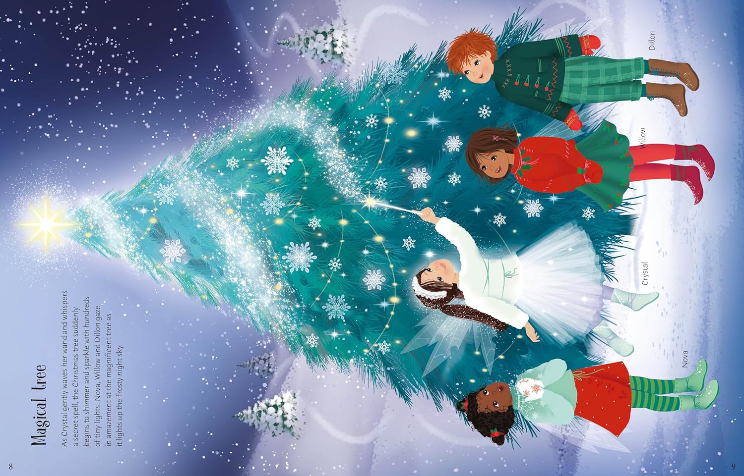 Sticker Dolly Dressing Christmas Fairies Book - Anilas UK