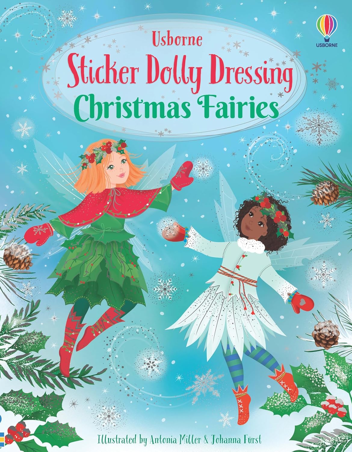 Sticker Dolly Dressing Christmas Fairies Book - Anilas UK