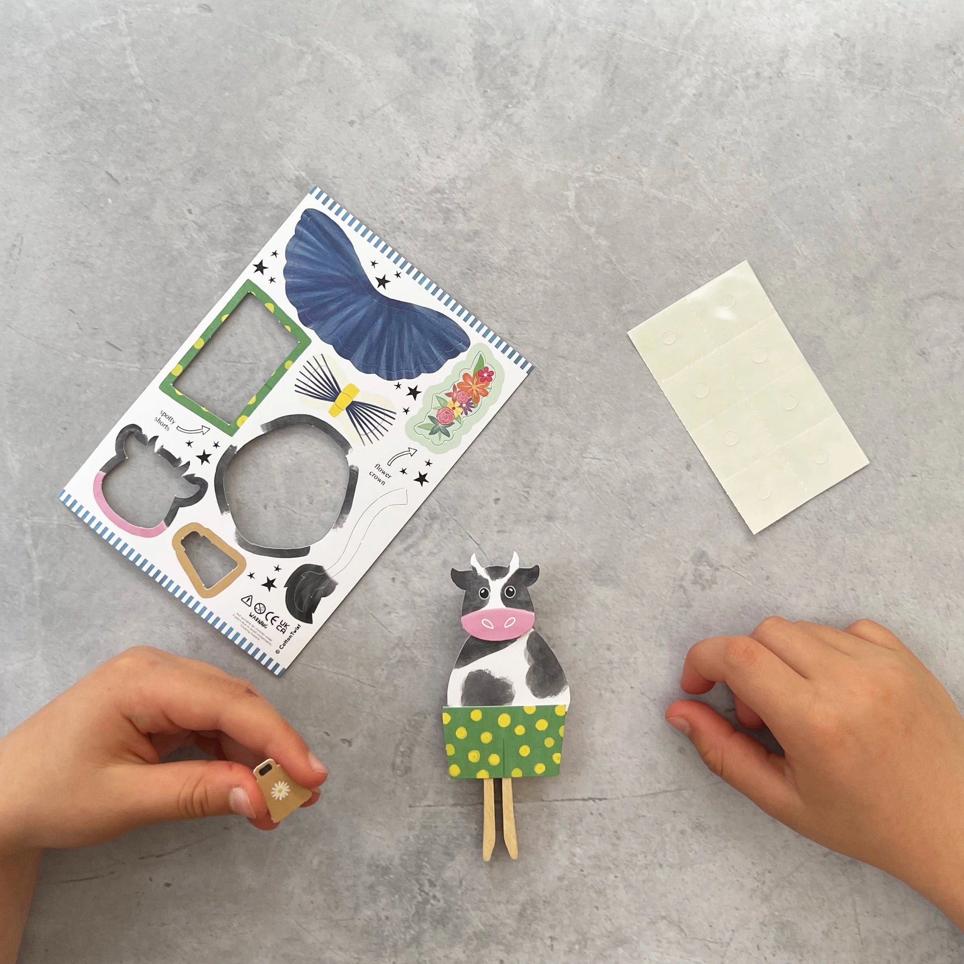Make Your Own Cow Peg Doll - Anilas UK